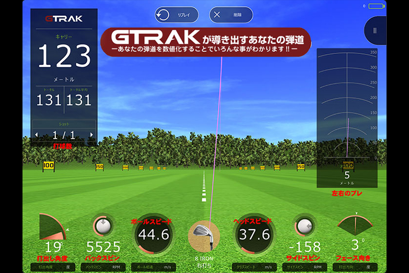 G TRAKでしっかり練習！